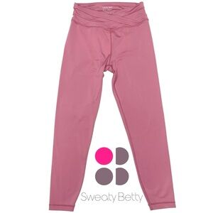 Sweaty Betty All Day 7/8 Length Crossover Waist Leggings Size 6 $98